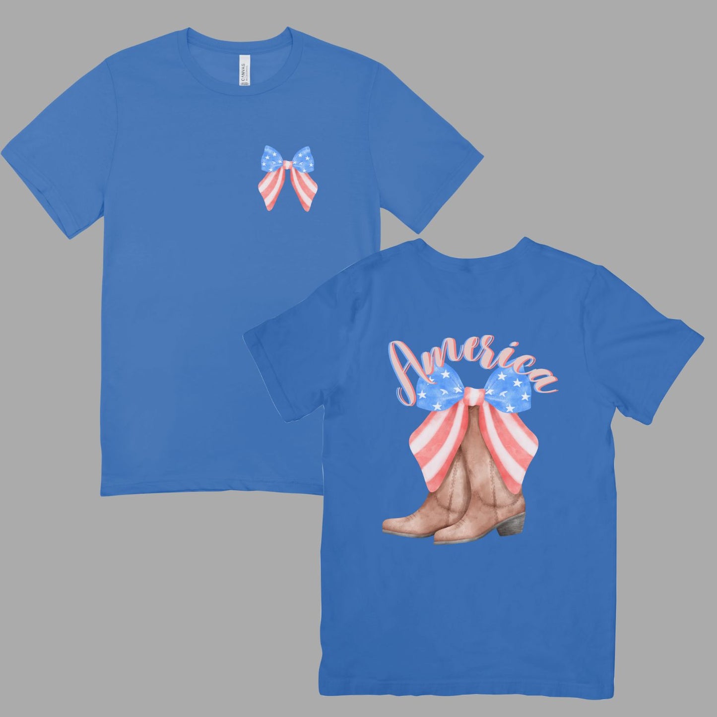 Girly America BowBoots T-Shirt